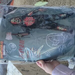 Zombie Kids Costume - Gray and Red